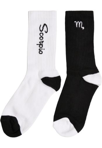 Mr. Tee Zodiac Socks 2-Pack black/white scorpio - 35–38