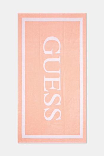 Bavlnený uterák Guess oranžová farba, E5GZ13 SG00P
