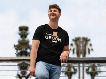 Personal Pánské triko - Team Groom Barva: Čierna, Velikost - dospělý: XL