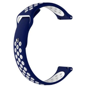 Bstrap Silicone Sport remienok na Samsung Galaxy Watch Active 2 40/44mm, blue/white (SXI001C0502)