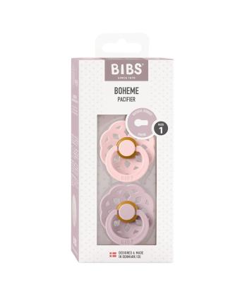 BIBS Boheme cumlíky z prírodného kaučuku, Blossom / Dusky Lilac veľkosť 1, 2 ks