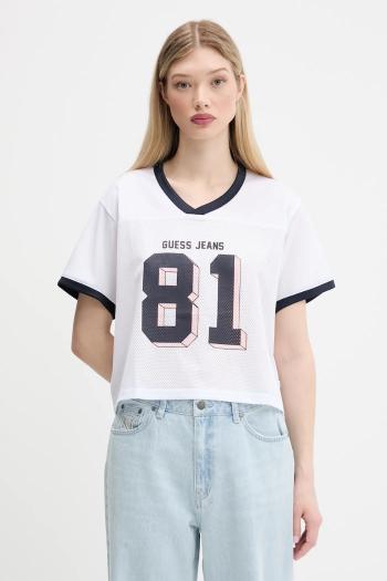 Tričko Guess Jeans dámske, biela farba, W5GI59 KCTE2