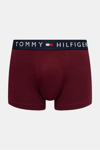 Boxerky Tommy Hilfiger pánske, bordová farba, UM0UM02836