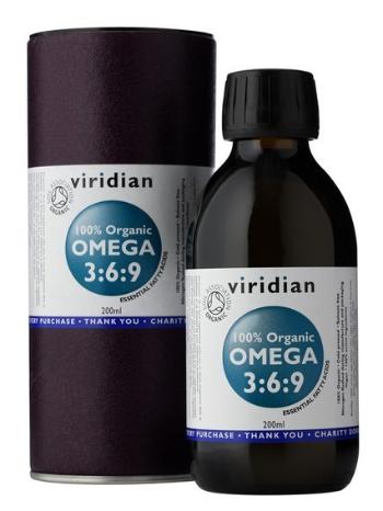 VIRIDIAN 100% Organic Omega 3:6:9 Oil, 200 ml