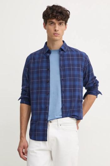 Bavlnená košeľa Pepe Jeans MITCHEL pánska, tmavomodrá farba, regular, s golierom button-down, PM308722