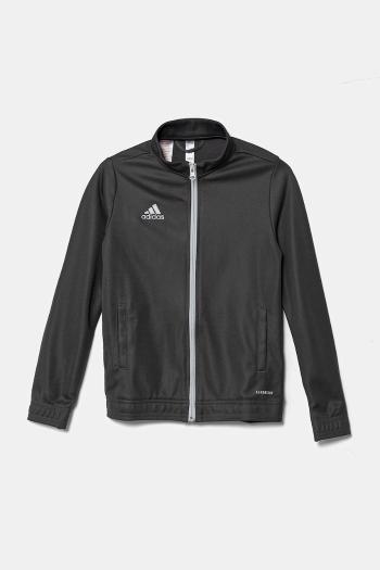 Detská mikina adidas Performance šedá farba, s nášivkou, H57521