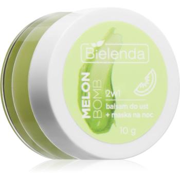 Bielenda Lip Care Lip Balm + Night Mask balzam na pery s vôňou Melon Bomb 10 g