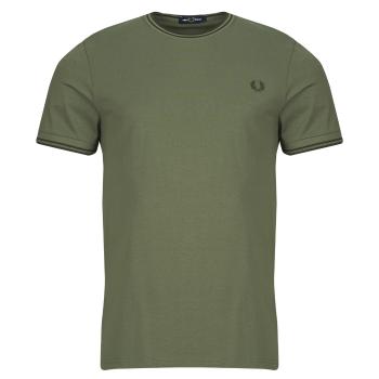 Fred Perry  TWIN TIPPED  Tričká s krátkym rukávom Zelená