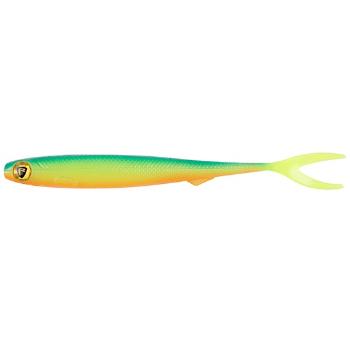 Fox rage gumová nástraha slick finesse super soft uv blue back chartreuse - 9 cm