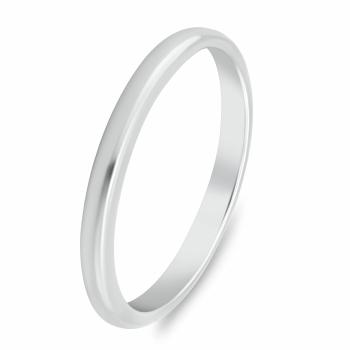 Brilio Silver Minimalistický strieborný snubný prsteň RI149W 60 mm