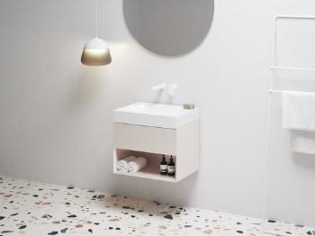 Skrinka pod umývadlo bez umývadla Ravak Lite 60x43x45 cm alabaster pink X000001860