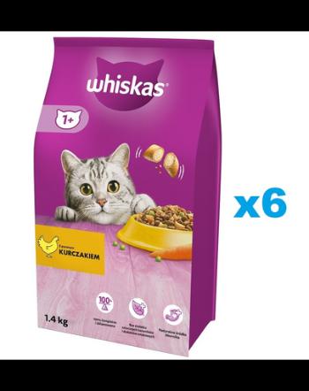 WHISKAS Adult 6x1,4 kg hrana pisici adulte, cu pui
