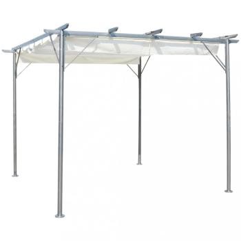 Pergola so zaťahovacou strechou 3 x 3 m Dekorhome