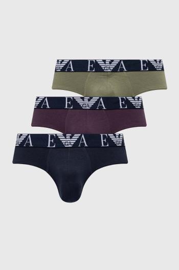 Slipy Emporio Armani Underwear pánske, tmavomodrá farba, 111734 4F715