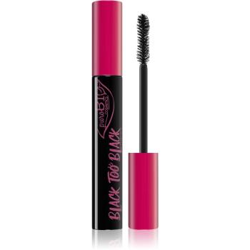 puroBIO Cosmetics Black too Black mascara pentru volum si ingrijire 9,9 ml