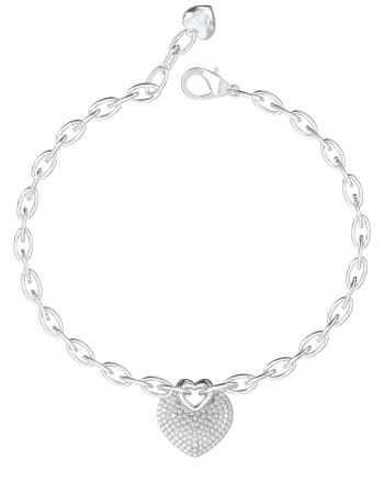 Guess Romantický oceľový náramok Crazy In Love JUBB05214JWRH 18,5 cm