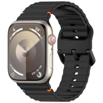 4wrist Řemínek ze silikonu pro Apple Watch 42/44/45/49 mm - Black