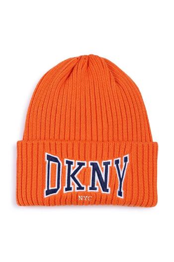 Detská čiapka Dkny oranžová farba biela, D62069