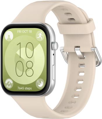 4wrist Silikonový řemínek pro Huawei Fit 3 - Beige