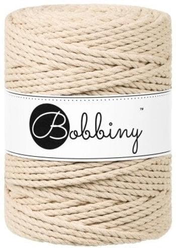 Bobbiny 3PLY Macrame Rope 5 mm 100 m Warm Beige Špagát