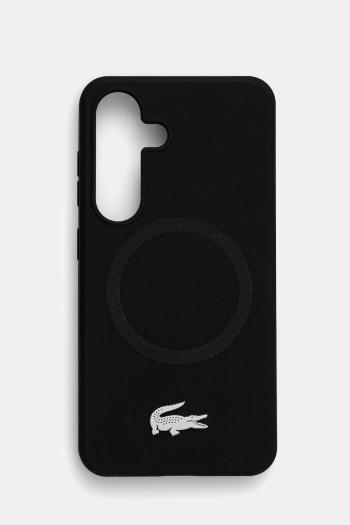 Puzdro na mobil Lacoste Samsung Galaxy S25 čierna farba, LCHMS25SSMAK
