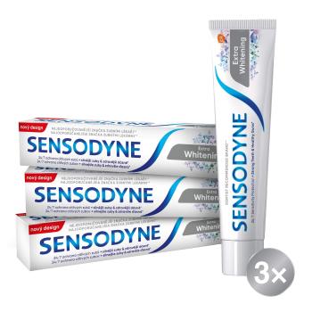 SENSODYNE Extra Whitening zubná pasta 3 x 75 ml