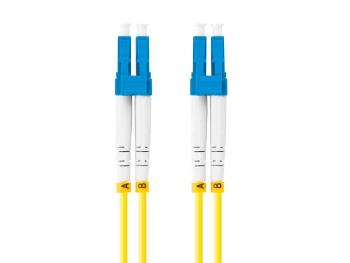 LANBERG optický patch cord SM LC/UPC-LC/UPC duplex 3m LSZH G657A1 priemer 3mm, farba žltá