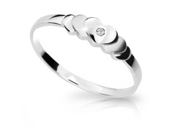 Cutie Diamonds Krásny prsteň z bieleho zlata s diamantom DZ6813-1876-00-X-2 54 mm