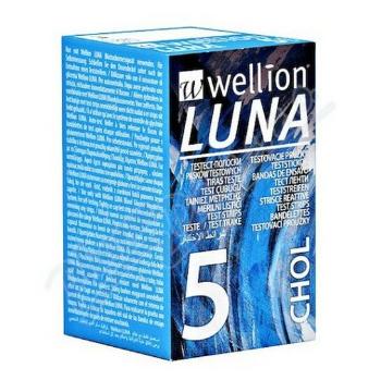 Wellion LUNA testovacie prúžky na meranie cholesterolu 5 ks