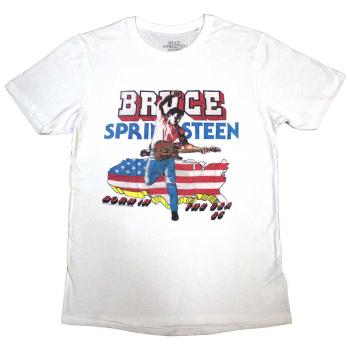 Bruce Springsteen tričko Born In The USA '85 Biela XXL