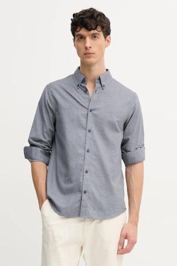 Bavlnená košeľa Armani Exchange pánske, tmavomodrá farba, regular, s golierom button-down, XM000442 AF13080