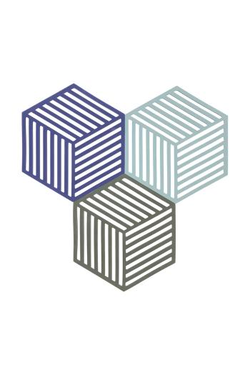 Podložka Zone Denmark Hexagon 3-pak viac farieb