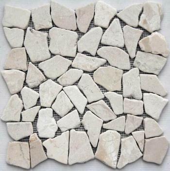 Kamenná mozaika Mosavit Piedra noa blanca 30x30 cm mat PIEDRANOABL