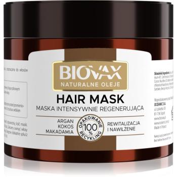 L’biotica Biovax Natural Oil revitalizačná maska pre dokonalý vzhľad vlasov 250 ml