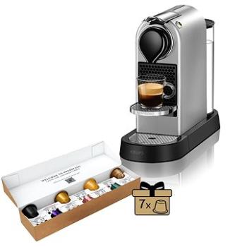 NESPRESSO Krups Citiz Silver XN741B10 + ZDARMA Voucher Poukaz na kávu Nespresso v hodnote 20 €