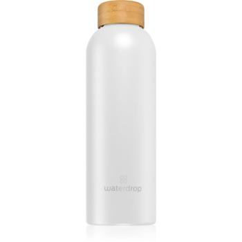 Waterdrop Thermo Steel fľaša na vodu z nehrdzavejúcej ocele farba White Matt 600 ml