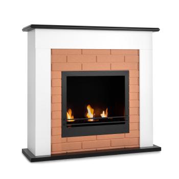 Klarstein Phantasma Brickline, etanolový krb, 3,4 kW, imitácia pálenej tehly, MDF, doba horenia 2,5 h