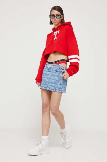 Tommy Jeans farmer szoknya mini, egyenes