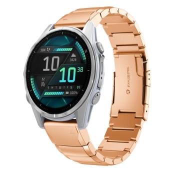 ARMOUR QUICK RELEASE Kovový remienok pre Garmin Fenix 8 43mm ružový-zlatý