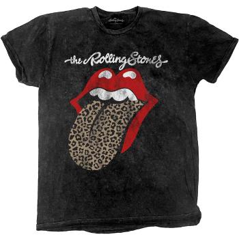 The Rolling Stones tričko Leopard Tongue Čierna XXL