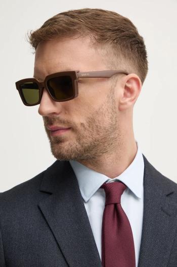 Slnečné okuliare Gucci pánske, hnedá farba, GG1543S