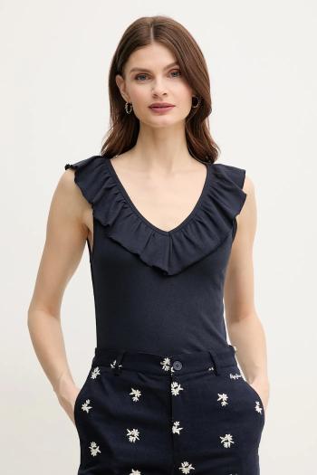 Top Pepe Jeans MILLIE tmavomodrá farba, PL506050
