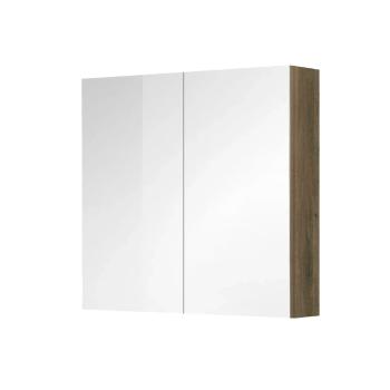 MEREO - Aira, kúpeľňová galerka 80 cm, zrkadlová skrinka, dub Halifax CN717GH