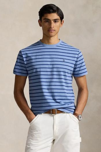 Bavlnené tričko Polo Ralph Lauren pánske, biela farba, vzorované, 710938134