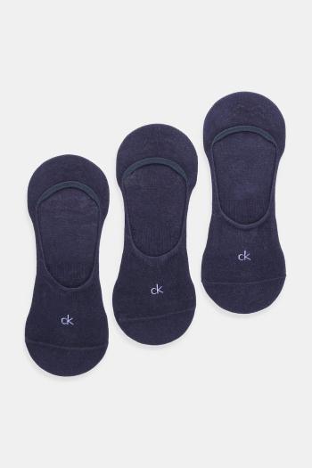 Ponožky Calvin Klein 3-pak tmavomodrá farba, 701234367