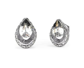 Guess Elegantné oceľové náušnice Crystal Drop JUBE03393JWRHT/U
