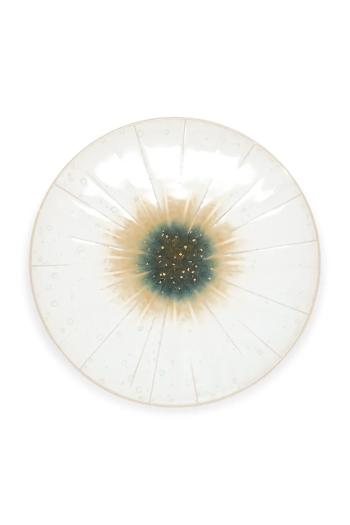 Dezertný tanier S|P Collection Eclipse biela farba