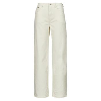 Pepe jeans  WIDE LEG JEANS UHW  Rifle flare / široké Béžová