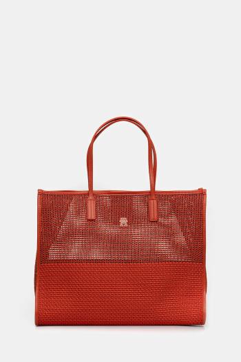 Kabelka Tommy Hilfiger oranžová farba, AW0AW17640