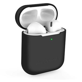 AlzaGuard Skinny Silicone Case na Airpods 1. a 2. generácie, čierne (AGD-ACSS1B)